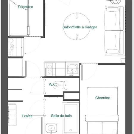 2p Cabine, Renove, Balcon, Parking Gratuit, Pied Des Pistes - Fr-1-755-22 公寓 拉普拉涅