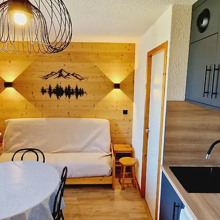 Apartment 2p Cabine, Renove, Balcon, Parking Gratuit, Pied Des Pistes - Fr-1-755-22